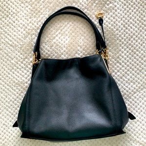 Black Coach Lori Leather Shoulder bag